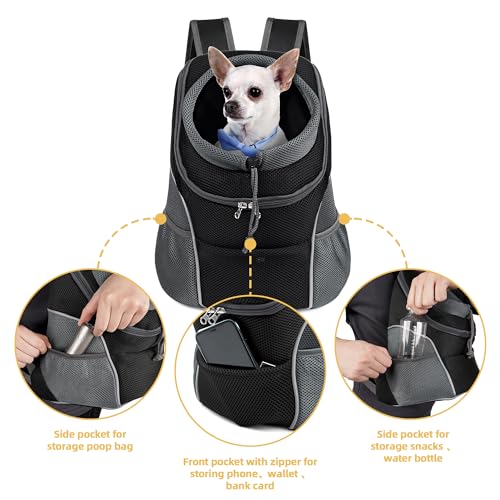 WOYYHO-Pet-Dog-Carrier-Backpack-Side-Storage-Pockets-Dog-Backpack-Carrier-Adjustable-Straps-Dog-Head-Out-Backpacks-Puppy-Front-and-Back-Carrier-for-Small-Dogs-Cats