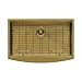Ruvati 30-inch Matte Gold Workstation Kitchen Sink - Apron-Front Brass Tone Stainless Steel Kitchen Sinks with Brushed Finish hides scratches, Easy-to-Clean Undermount Sink - RVH9106GG