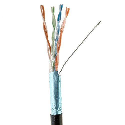 Image of InstallerParts (100 Pack Ethernet Cable CAT6 Cable Shielded (SSTP /SFTP) Booted 3 FT - Black - Professional Series - 10Gigabit /Sec Network /High Speed Internet Cable, 550MHZ