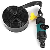El conector de la manguera se puede conectar rápidamente, no hay fugas de agua y el interruptor ajustable facilita el control del agua.