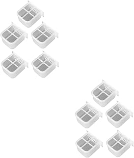 GANAZONO 10 PCS Parrot Feeder Bird Feeder Bird Waterer Parrot Bird Feeder Bird Supplies High Capacity