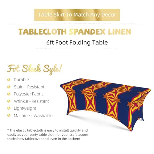 Nappe élasthanne extensible rectangulaire Arizona EdWal 1,8m pour anniversaire - 6