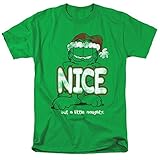 Trevco Garfield A Little Naughty T Shirt, Kelly Green Camiseta, M Unisex Adulto