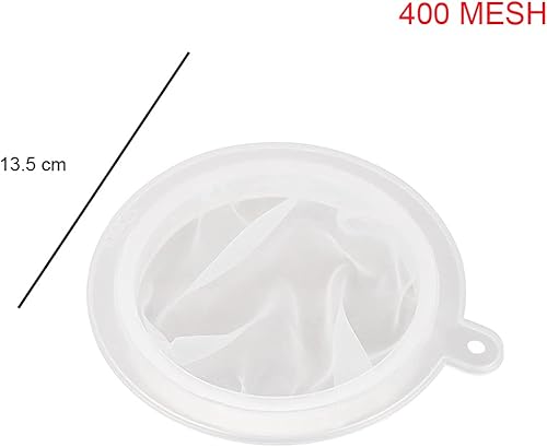Miniatura 2 de Colador de filtro de alimentos de malla 400 para cocina, colador de micrones para transferir líquidos, aceite e ingredientes secos, embudo de