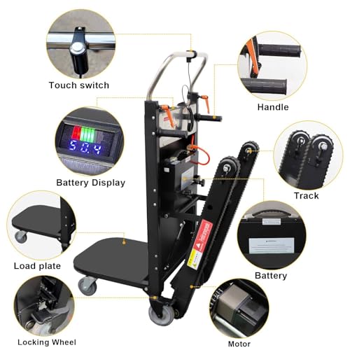 1000W Carretilla eléctrica para escaleras 1102 lbs miniatura 3