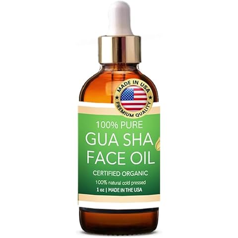 Certified Organic Gua Sha Face Oil for Sensitive Skin, Acne Prone, Cold Pressed Cover