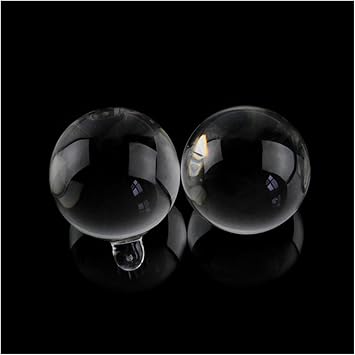 Chandelier Crystal Prisms Pendants 20mm-50mm Clear Crystal Prism Parts for Lighting Crystal Smooth Balls Chandelier Crystal Prisms Pendants Size 20mm 30pcs