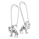 Sabai NYC Hump Day Camel Charm Earrings on Stainless Steel Ear Wires (Camel)