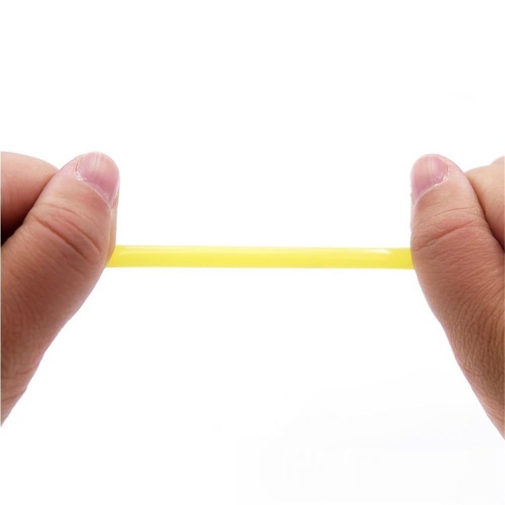 Tubo de goma hueco 5M, 300cm, 1M - Tubo de experimento de laboratorio amarillo flexible for uso eléctrico y de plomería(5metersx15mmx20mm)