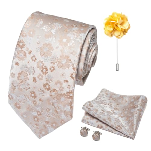 Image of joy alice 70 Colors Ties Set Men Mixed Color Necktie Handkerchief Cufflinks Brooch 3.15 Formal