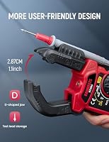 KAIWEETS Stromzange AC DC, Strommesszange True-RMS 4000 Zähl, Zangenamperemeter Taschenlampe Hintergrundbeleuchtung für die Messung AC/DC Spannung Strom Temperatur Kontinuität Diode NCV, KC604 – Ansicht 3