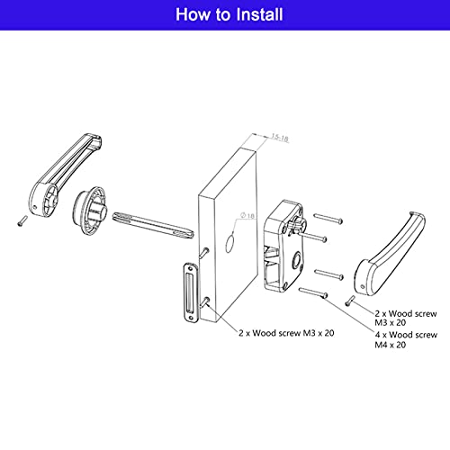 SCOOYEEES Camper Serratura della Porta del Bagno