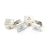 Espesor: 2 mm Madre de Pearl masónica vestido camiseta tachuelas, Velvet Pouch