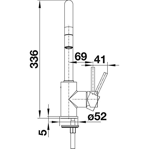 BLANCO MIDA-S | Küchenarmatur in schwarz matt | Hochdruck | Mit herausziehbarem Schlauch | Rückflussverhinderer | Keramik Kartusche | Gesicherte Wasserqualität & wassersparend