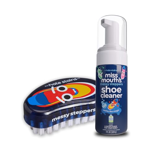 Image of Miss Mouth's Messy Steppers Shoe Cleaner - 4oz Spray and Shoe Cleaning Kit Brush