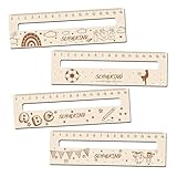 AIAIDIDIY 4 Stück Lesehilfe für Kinder 1. Klasse, mit Lineal Funktion, Farbenfrohes Design, Ideal für Konzentriertes Lesen & Einschulung