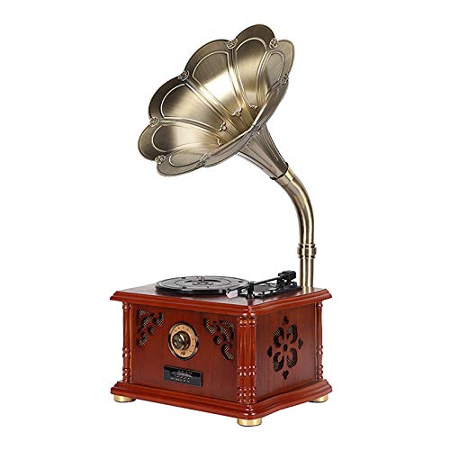 Tourne-disque en bois massif – Phonographe rétro – Pour les amoureux - Les Beatles, Paul McCartney, John Lennon, RIngo Starr, George Harrison Tourne-disque en bois massif - Phonographe rétro - Pour les amoureux – Image 4