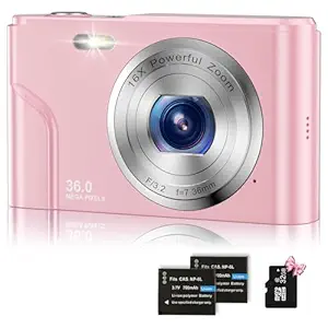 Digital Baby Camera for Kids Teens Boys Girls Adults,1080P 48MP Kids Camera with 32GB SD Card,2.4 Inch Kids Digital Camera with 16X Digital Zoom, Compact Mini Camera Kid Camera for Kids/Student?Pink?