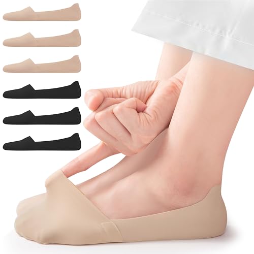 No Show Socks Women: 6 Pairs Silky Low Cut Socks for Flats Loafers