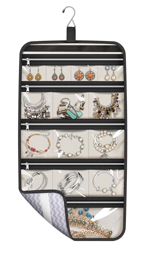 MISSLO Hanging Jewelry Organizer Roll