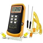 Thermometer Legionella Handheld Thermocouple Thermometer 6802 II With 4 Probes For BGA HVAC Testing, -50°C To 1300°C Range, Large LCD Display