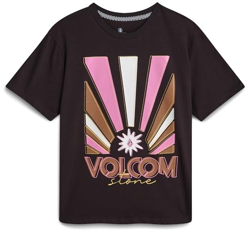Image of Volcom Girls Shirts - Casual Crewneck Short Sleeve Graphic Tee Trendy Tops - Breathable Girls Summer Clothes