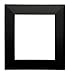 Hubbell HBLTRIM2WBK Wall Box Trim Plate, 2 Gang, Black