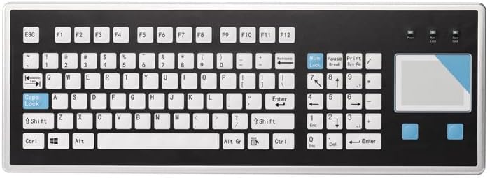Industrial Grade IP65 Dynamic Panel Mount Membrane Keyboard with Rugged Touchpad Reliable Data Input for Harsh Environments(USB)