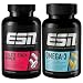 Produktbild ESN Vitalstoff Basicbundle, 2er Bundle aus Athlete Stack Women & Omega 3, alle essentiellen Vitamine, Mineralstoffe und hochdosiertes Fischöl