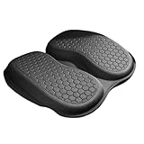 BRZU 前立腺を緩和するU字型の2フラップデザインを備えたユニバーサルなオフィス/車用ジェルシートクッション。トラック運転手の痔を和らげるために特別に設計されており、高さを高くする多機能な一体型車運転席クッションです。 (ブラック)
