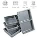 PercyEffie 4Pcs Gray Silicone Tray Dividers for Harvest Right Freeze Dryer Medium Trays Food Grade Silicone Freeze Dryer Accessories Dishwasher Safe Reusable Non-Slip