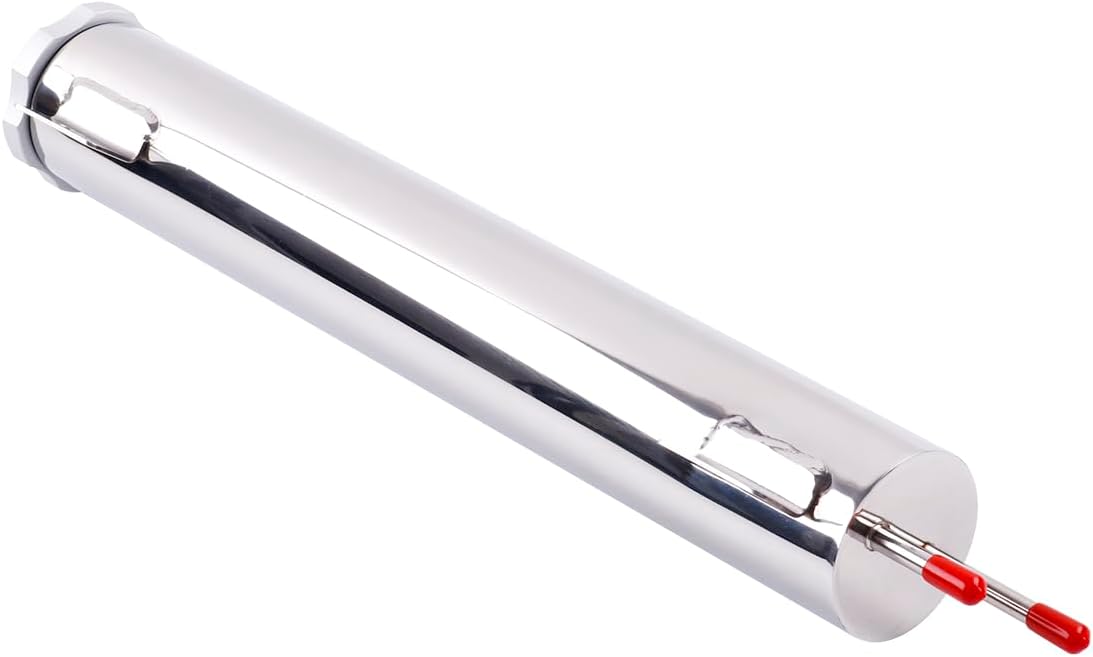 Radiator Coolant Overflow Tank 2'' x 13'' Inch Polished Stainless Steel 20 OZ OverFlow Reservoir