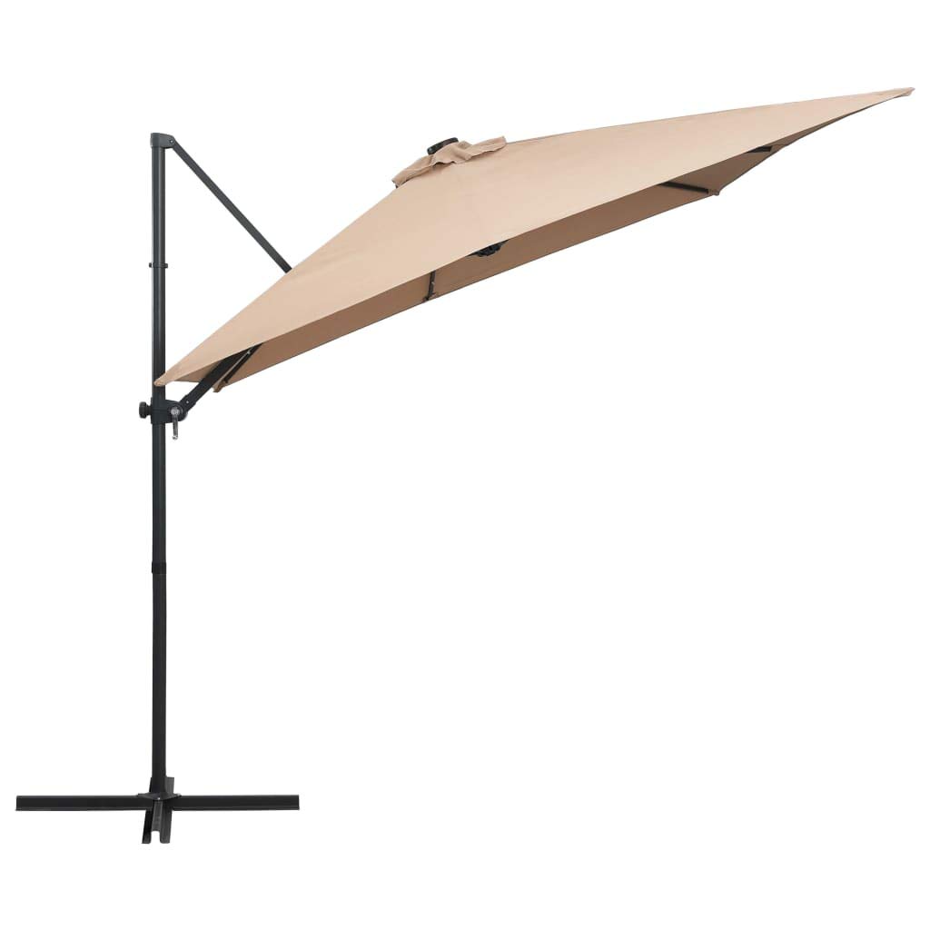 Ombrellone da giardino con palo in acciaio 180 cm antracite