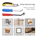 QXUJI 3PCS Upholstery and Construction Staple Remover with Tack Puller Tool, Nail Puller, Carpet Remover, for Removing All Kinds of Staples for Furniture, Floor, Wooden Case, Carton, Photo Frame