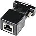 Price comparison product image DTECH DB9 RS232 to RJ45 Serial Adapter S232 Male to RJ-45 CAT5 CAT6 Female Ethernet Converter Compatible with Standard 9 Pin RS-232 Devices