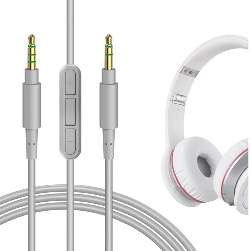 Geekria Audio Cable with Mic Compatible with Beats Studio Pro, Studio 3 Headphones Cable, 1/8