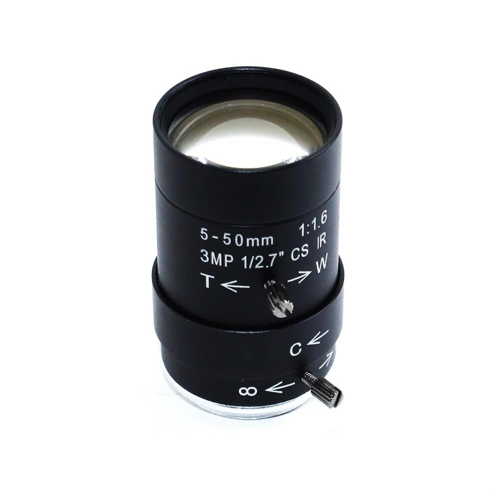 Objectif de vidéosurveillance HD 5-50mm lentille caméra de surveillance CS-Mount
