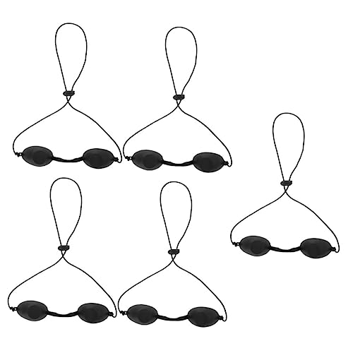 ゴーグル 停電 多目的 メガネ 紫外線 アイパッチ アイマスク 眼帯 メガネ 目の保護 シリカゲル Black 1