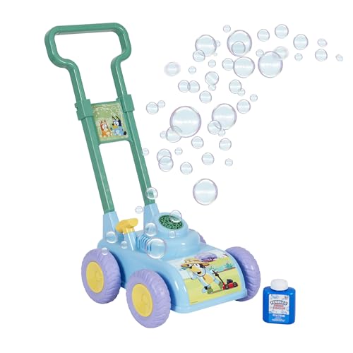 BLUEY Bubble Lawn Mower for Toddlers, Bubble...
