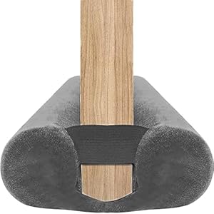 BKSAI Deurtochtstopper voor de bodem van deuren dubbelzijdig tochtstopper kussen voor voordeurafdichting isolatie (Grijs, 85-100CM)