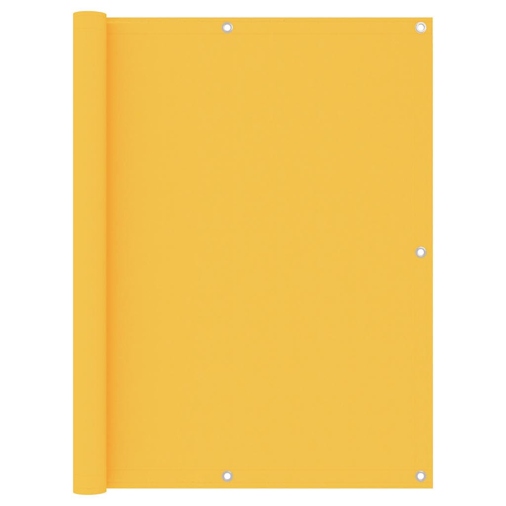 Brise-vue pour balcon jaune en tissu Oxford 120x300 cm