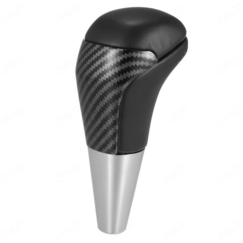 CARIZO Manual Transmission Gear Shift Knob RapidShift Black & Carbon, Includes 3 Adapters with Enhanced Grip and Stylish Design Compatible with Force One
