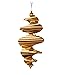 Luxuriöser Holz-Windspinner für den Garten – Handgefertigt & Nachhaltig – Natürliches Design – ca. 35 cm hoch x 14 cm – Dokkodo Standard