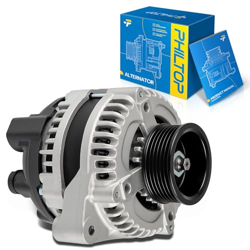 PHILTOP Alternator Fit for 11063N, 2004-2006 Pacifica 3.5L Alternator CW,145Amp