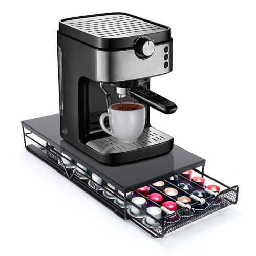 Tiroir de rangement pour dosettes de café universel et support de cafetière - 2