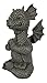Ebros Gift Zen Meditating Fiery Yoga Dragon Garden Statue Faux Stone Resin Finish 10