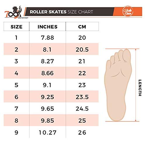 Skate Gear Sparkly Retro Quad Roller Skates (Glitter Silver, Women's 5 / Youth 4)