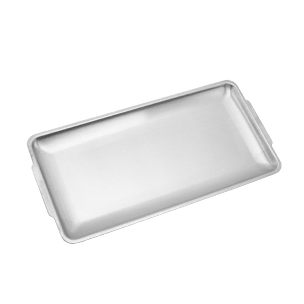 Xinsheinelry Baking Pan Rectangular Non-stick Bread Cake Baking Tray Oven Plate Stainless Steel 3 Sizes for Kitchen Stainless Steel Tray