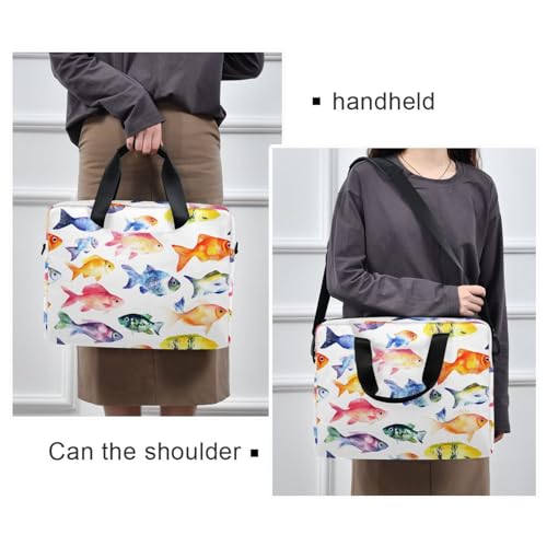 Bolsa de hombro para laptop acuarelas, maletín 13-16 pulg miniatura 6