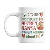 Photo Gallery gesar tazza natalizia da colazione - idee regali originali e divertenti per uomo e donna - merry christmas - idee regalo di natale - motivo natalizio secret santa